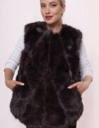 Shopika Vesta din blanita ecologica neagra super pufoasa