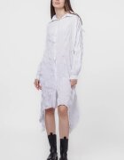 U See Rochie camasa creponata in colturi alba