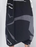 Wendy Trendy Fusta pantalon statement cu volum arhitectural si imprimeu geometric stil urban
