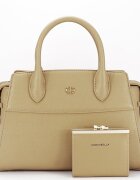 CHRIS BELLA Geanta bej inchis Premium cu portofel CB2427-1 M7