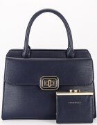 CHRIS BELLA Geanta bleumarin Premium cu portofel CB2425-2 13