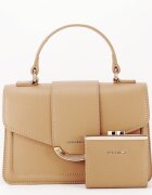 CHRIS BELLA Geanta camel Premium cu portofel CB2401-2 11