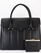 CHRIS BELLA Geanta mare neagra Premium cu portofel CB2317-4 M6
