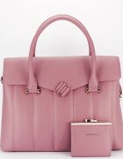 CHRIS BELLA Geanta mare roz Premium cu portofel CB2317-4 M6
