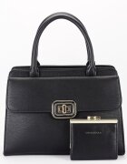 CHRIS BELLA Geanta neagra Premium cu portofel CB2425-2 13