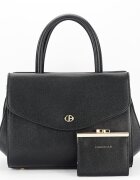 CHRIS BELLA Geanta neagra Premium cu portofel CB2427-2 M6