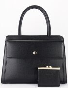 CHRIS BELLA Geanta neagra Premium cu portofel CB2427-3 17