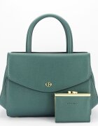 CHRIS BELLA Geanta verde albastrui Premium cu portofel CB2427-2 M6