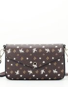 David Jones Geanta mica cu imprimeu logo CM6120A 14 Maro inchis