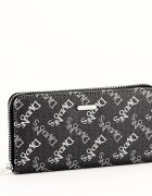 David Jones Portofel negru cu imprimeu logo Helga 07