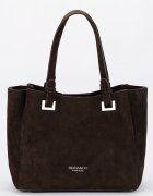 DIANA&CO Geanta maro cafeniu din velur DIANACO DHJ929-2 M13