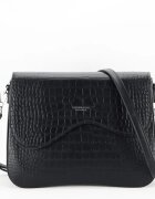 DIANA&CO Geanta neagra cu imprimeu de reptila DJM3121-3 15