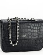 DIANA&CO Geanta neagra cu imprimeu de reptila DTL3125-3 16