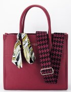 Flora&Co Paris Geanta rosie FloraCO Paris cu esarfa decorativa H6935 M7
