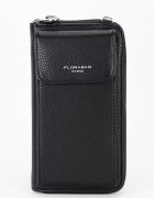 Flora&Co Paris Portofel si port telefon negru H6016 07
