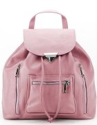 Made in Italy Rucsac din piele naturala Henriette 122 Roz