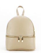 Made in Italy Rucsac mic din piele naturala Ana 122 Bej