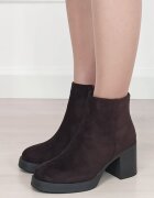 MARQUIIZ Botine maro elegante cu toc gros 6322-1 117