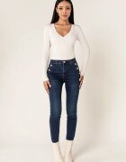 Nina Carter Blugi dama albastri inchis slim P217-2A M9