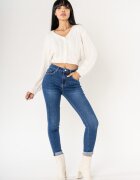 Nina Carter Blugi dama albastrii Slim Fit P605-1 M10