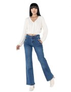 Nina Carter Blugi dama evazati albastru inchis P195-1 M10