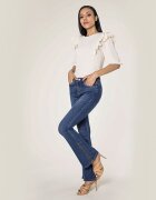 Nina Carter Blugi Dama Evazati BoatCut Albastru Inchis P151L M10