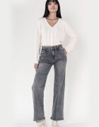 Nina Carter Blugi Dama Evazati Gri inchis P195-17A M10
