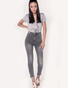 Nina Carter Blugi Dama Slim Gri inchis P190-17A M9