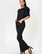 Nina Carter Pantaloni negri Evazati J230-1 M7