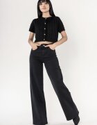 Nina Carter Pantaloni negri Evazati J251-1 M9