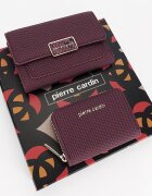 Pierre Cardin Set de 2 piese portofel si portcart 6250+428BORDO M0