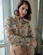 SOFILINE Camasa dama bej cu imprimeu floral ASD93299 M9