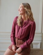 SOFILINE Camasa dama cu aplicatii de dantela 4526T M8 Violet inchis