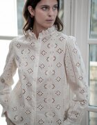 SOFILINE Camasa ivory din bumbac brodata A232-1 M9