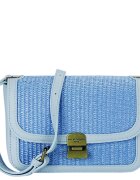 SOFILINE Geanta albastru deschis crossbody cu model impletit CM7497 15