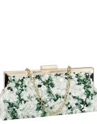 SOFILINE Geanta clutch alb verde cu paiete BMN-1248 06