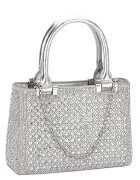 SOFILINE Geanta clutch argintie cu pietricele BK07 05