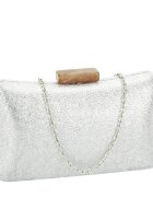 SOFILINE Geanta clutch argintie cu sclipici 5764 06