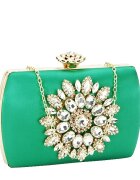 SOFILINE Geanta clutch cu brosa BRS-210 06 Verde