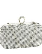 SOFILINE Geanta clutch cu pietricele BFL-1061 05 Argintiu