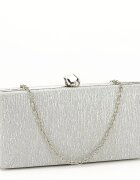 SOFILINE Geanta clutch cu sclipici BYH809 -06 Argintiu