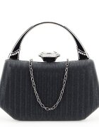 SOFILINE Geanta clutch negru cu cristale si sclipici 55461 06