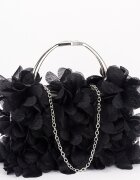 SOFILINE Geanta clutch negru cu model floral 3D BXQ-327 05