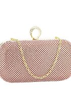 SOFILINE Geanta clutch roz cu pietricele L-1061 05