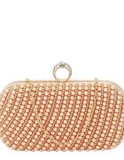 SOFILINE Geanta clutch sampanie cu perle BYH863 06