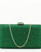 SOFILINE Geanta clutch verde cu pietricele BJH-715 06
