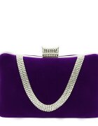 SOFILINE Geanta clutch violet din catifea 1007 01