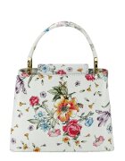 SOFILINE Geanta din piele natural cu imprimeu floral 8950 120 Alb