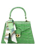 SOFILINE Geanta din piele naturala cu esarfa 8953 121 Verde