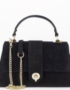 SOFILINE Geanta mica neagra din piele naturala intoarsa 1911 M9